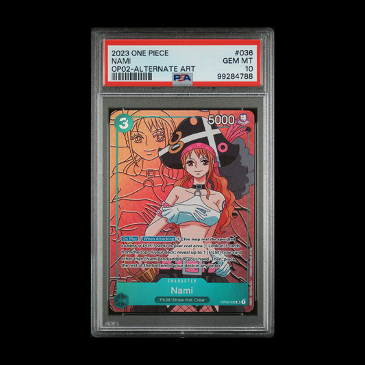 Nami (Alternate Art) - Paramount War - SR - OP02-036 - PSA 10