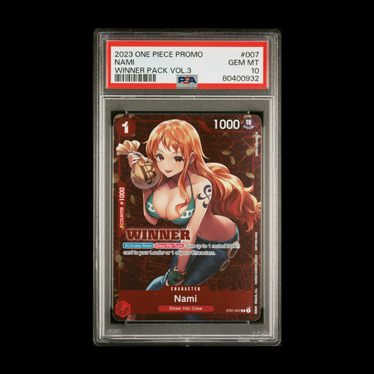 Nami (Tournament Pack Vol. 3 - Winner) - One Piece Promotion Cards - PR - ST01-007 - PSA 10