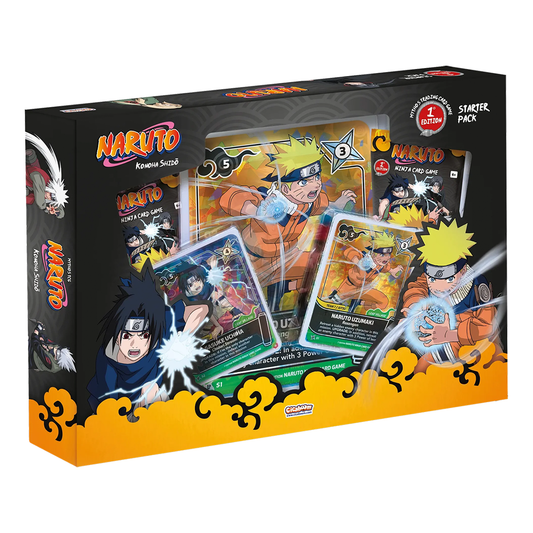 Naruto Mythos TCG - Set 01 - Konoha Shido - Starter Pack - Naruto & Sasuke (1st Edition)