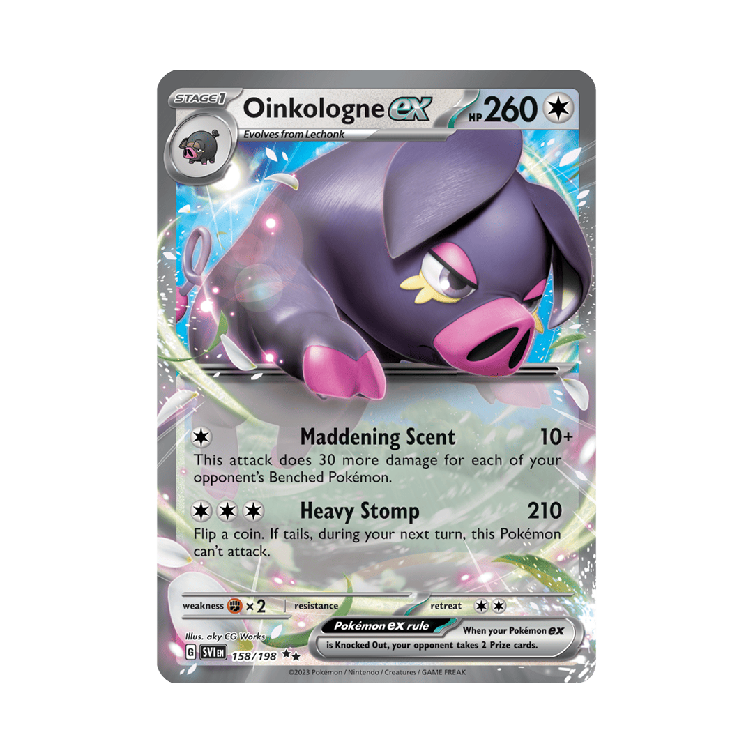 Oinkologne ex - Scarlet & Violet - Base Set - Double Rare - 158/198