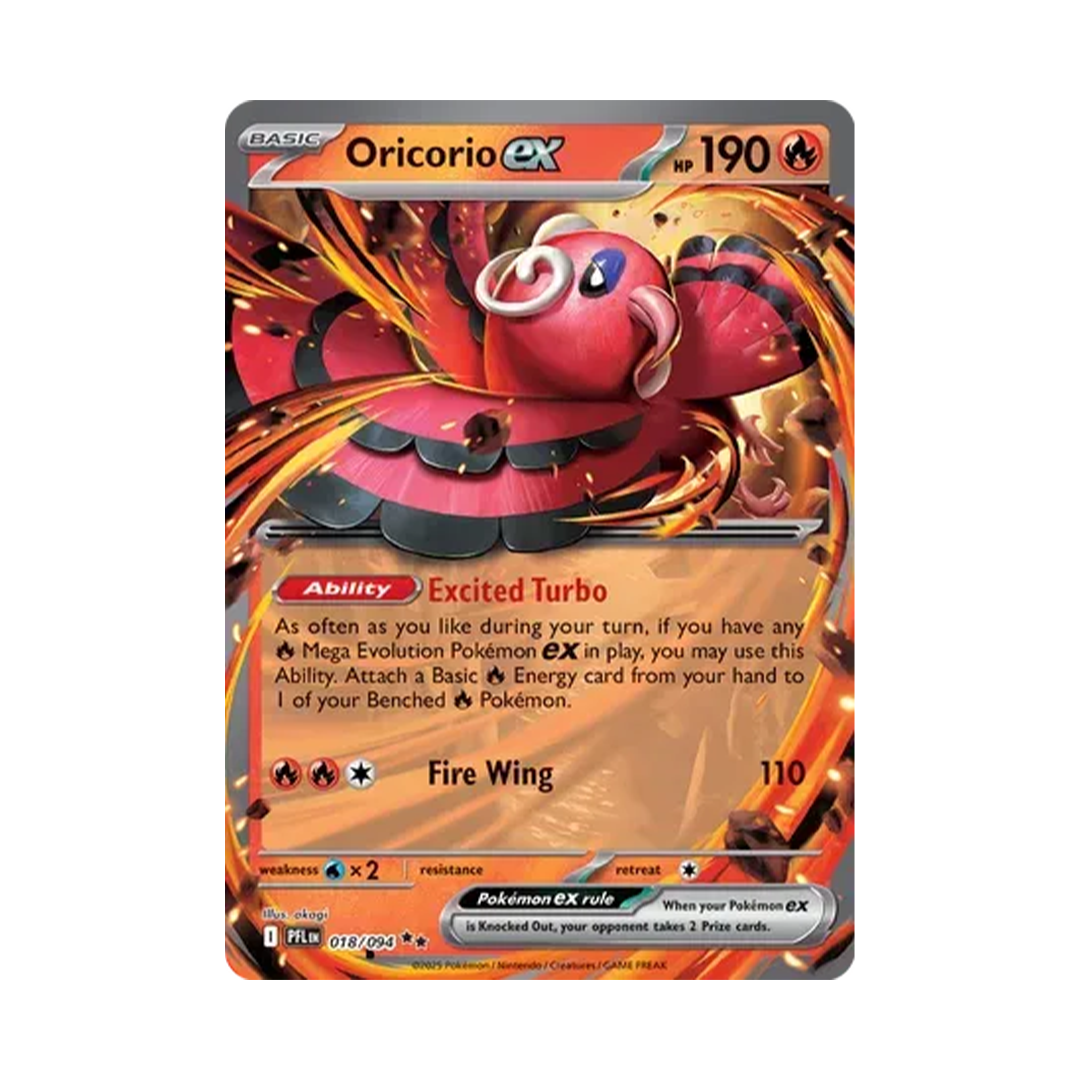 Oricorio ex - Phantasmal Flames - Double Rare - 018/094