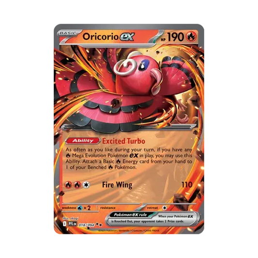 Oricorio ex - Phantasmal Flames - Double Rare - 018/094