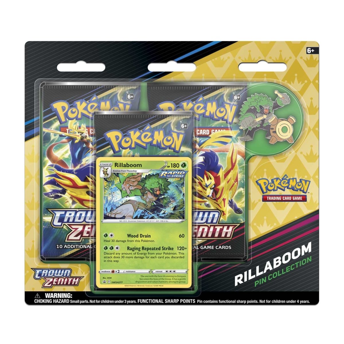 Pokémon TCG: Sword & Shield - Crown Zenith - Pin Collection Set