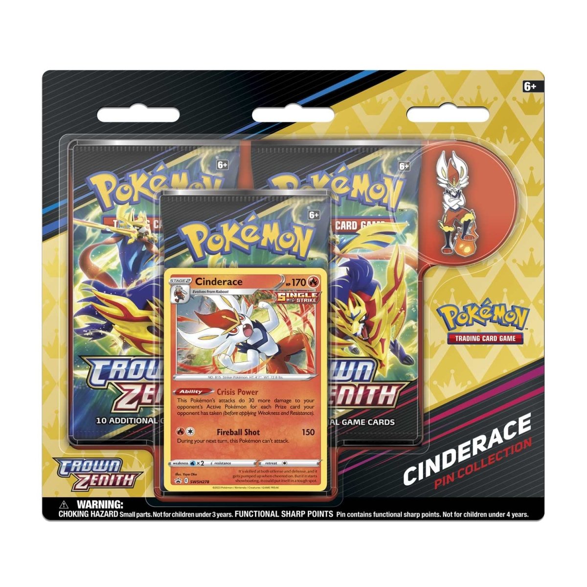 Pokémon TCG: Sword & Shield - Crown Zenith - Pin Collection Set