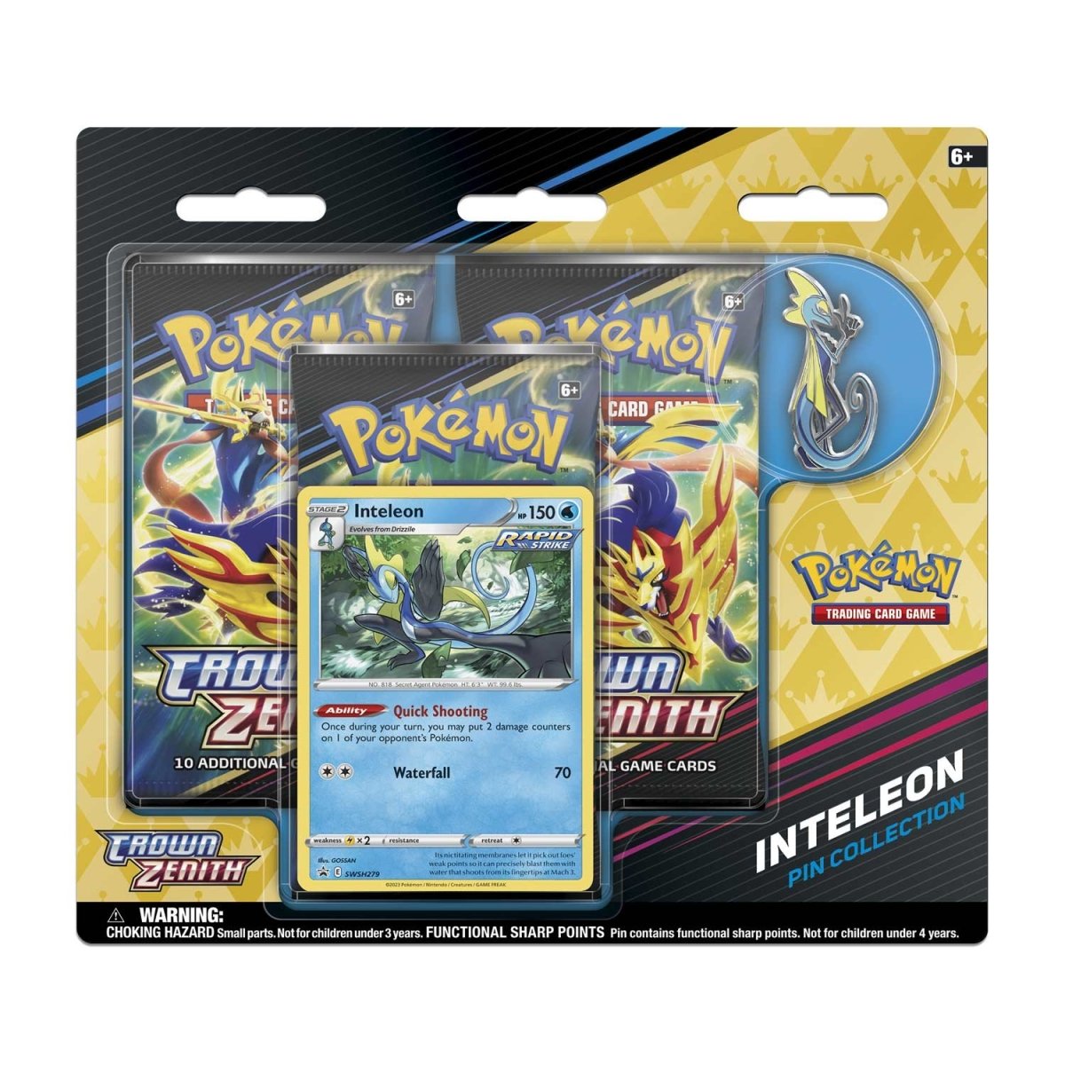 Pokémon TCG: Sword & Shield - Crown Zenith - Pin Collection Set