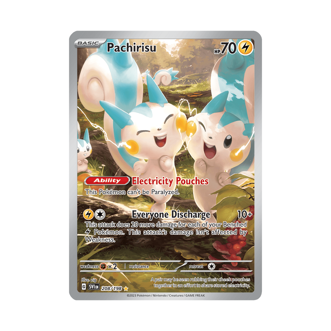 Pachirisu - Scarlet & Violet Base Set - Illustration Rare - 208/198