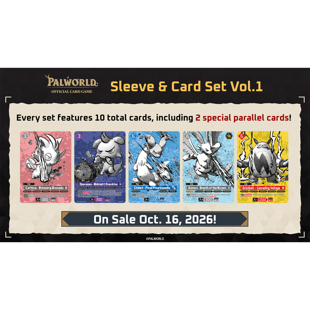 Palworld Official Card Game - Sleeve & Card Set Vol.1