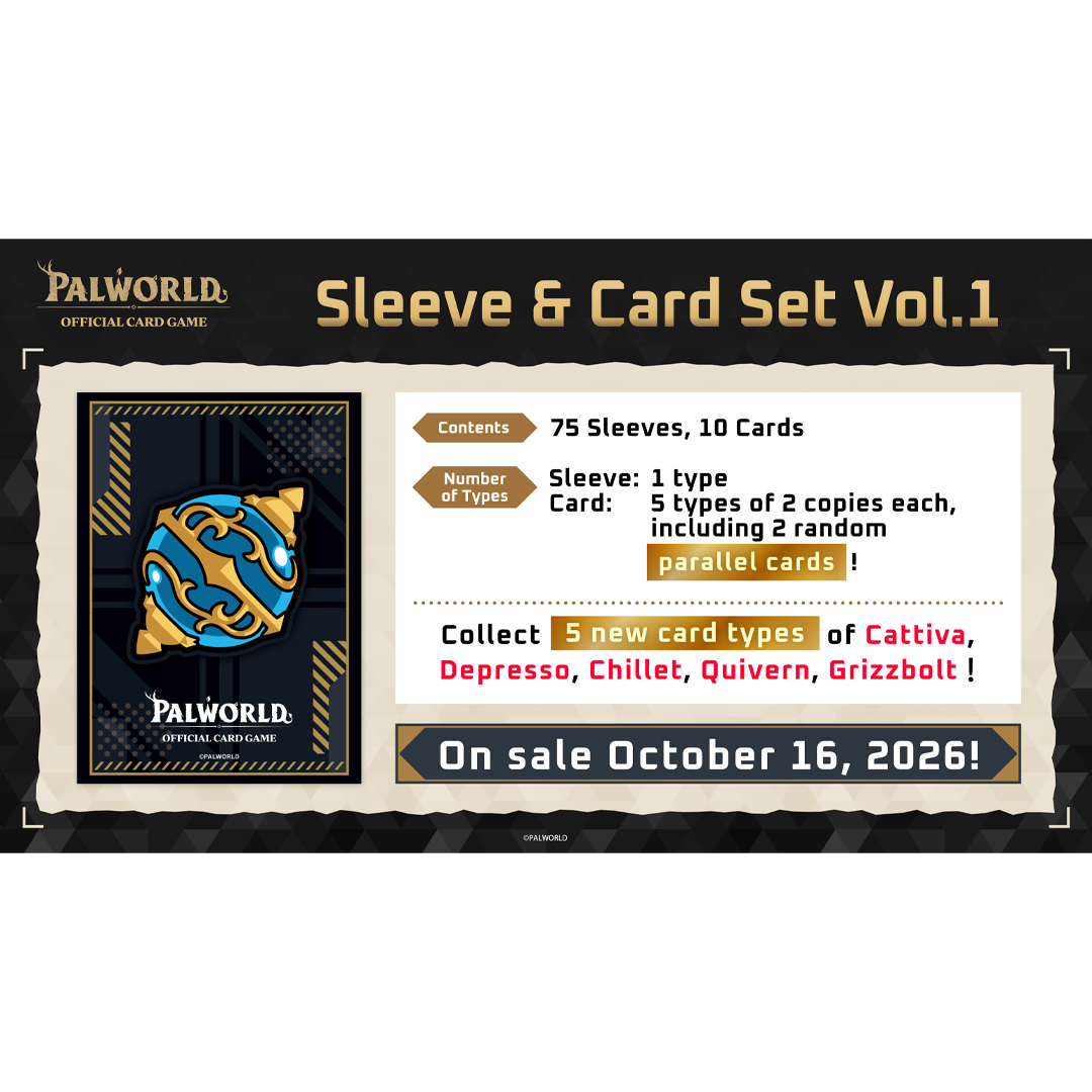 Palworld Official Card Game - Sleeve & Card Set Vol.1