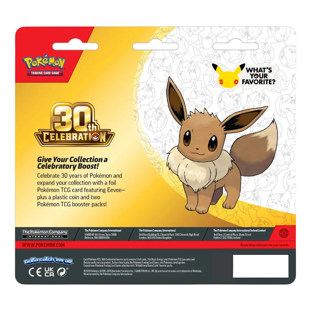 Pokémon TCG - 30th Celebration - 2 Pack Blister - Eevee