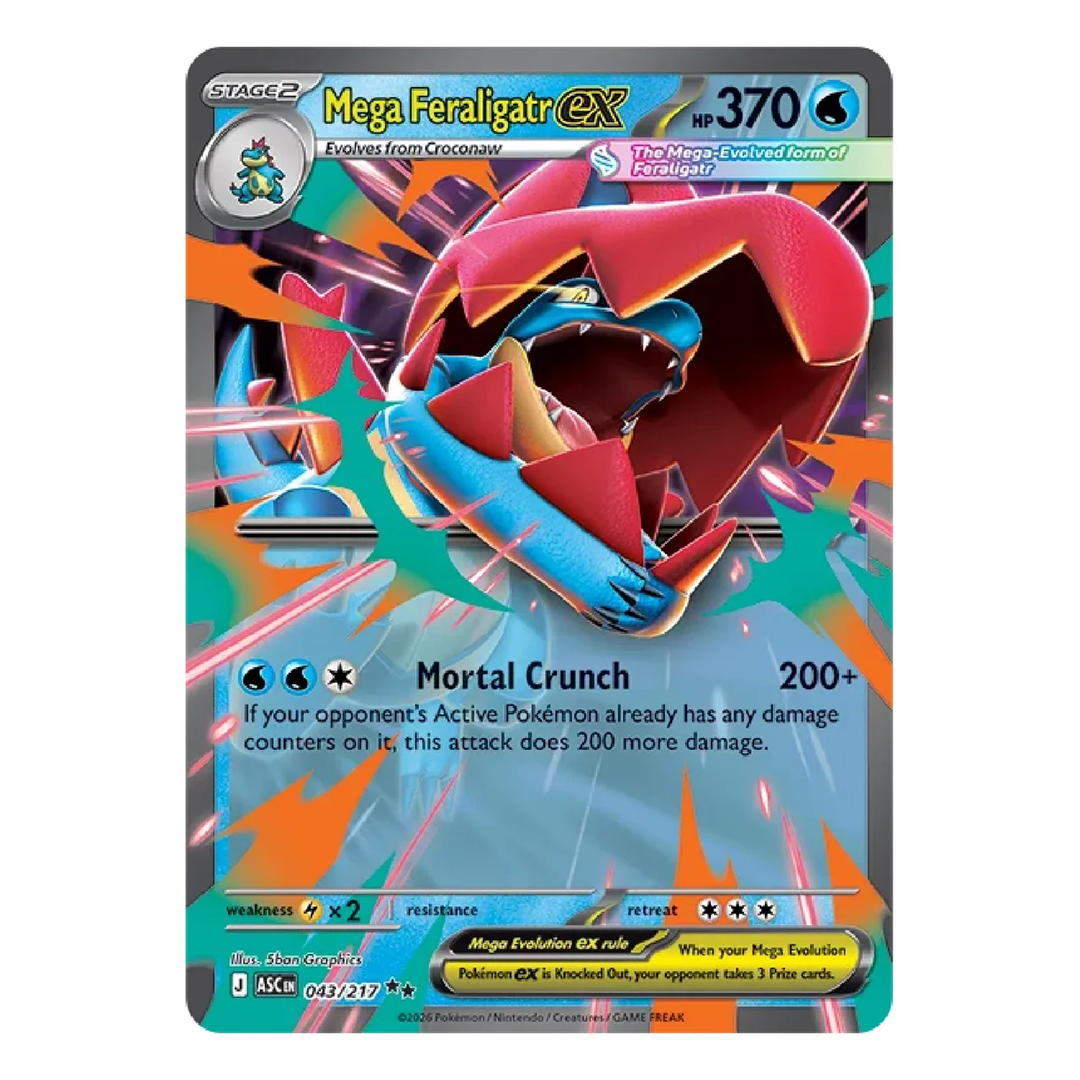 Pokémon TCG - Ascended Heroes - Mega Feraligatr ex Collection Box