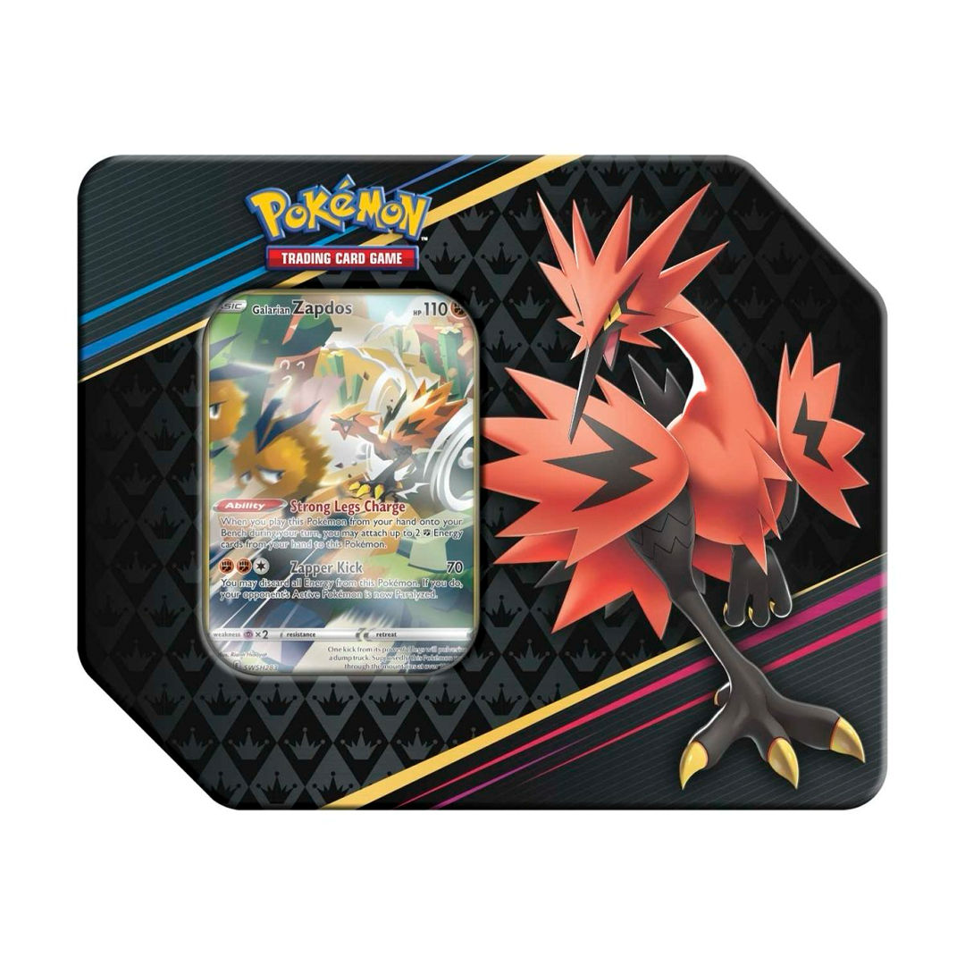 Pokémon TCG - Sword & Shield - Crown Zenith - Galarian Legendary Birds Tin Set