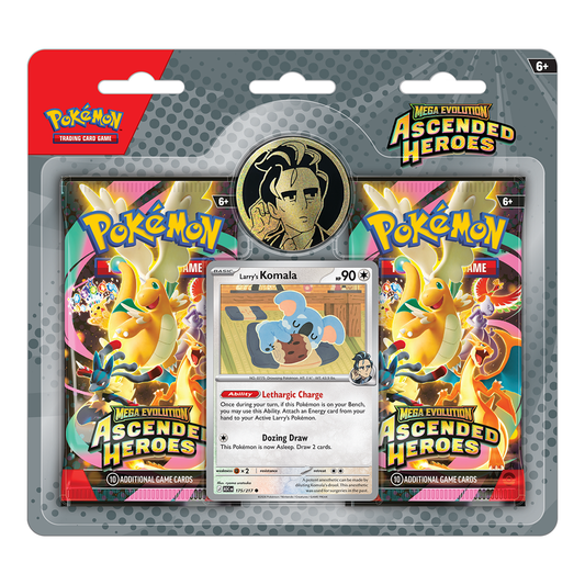 Pokémon TCG - Mega Evolution - Ascended Heroes - 2-Pack Blister (Larry's Komala)