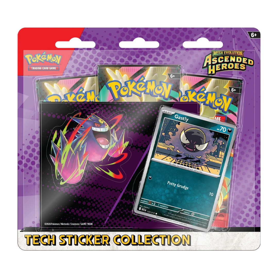 Pokémon TCG - Mega Evolution - Ascended Heroes - Tech Sticker Collection - Gastly