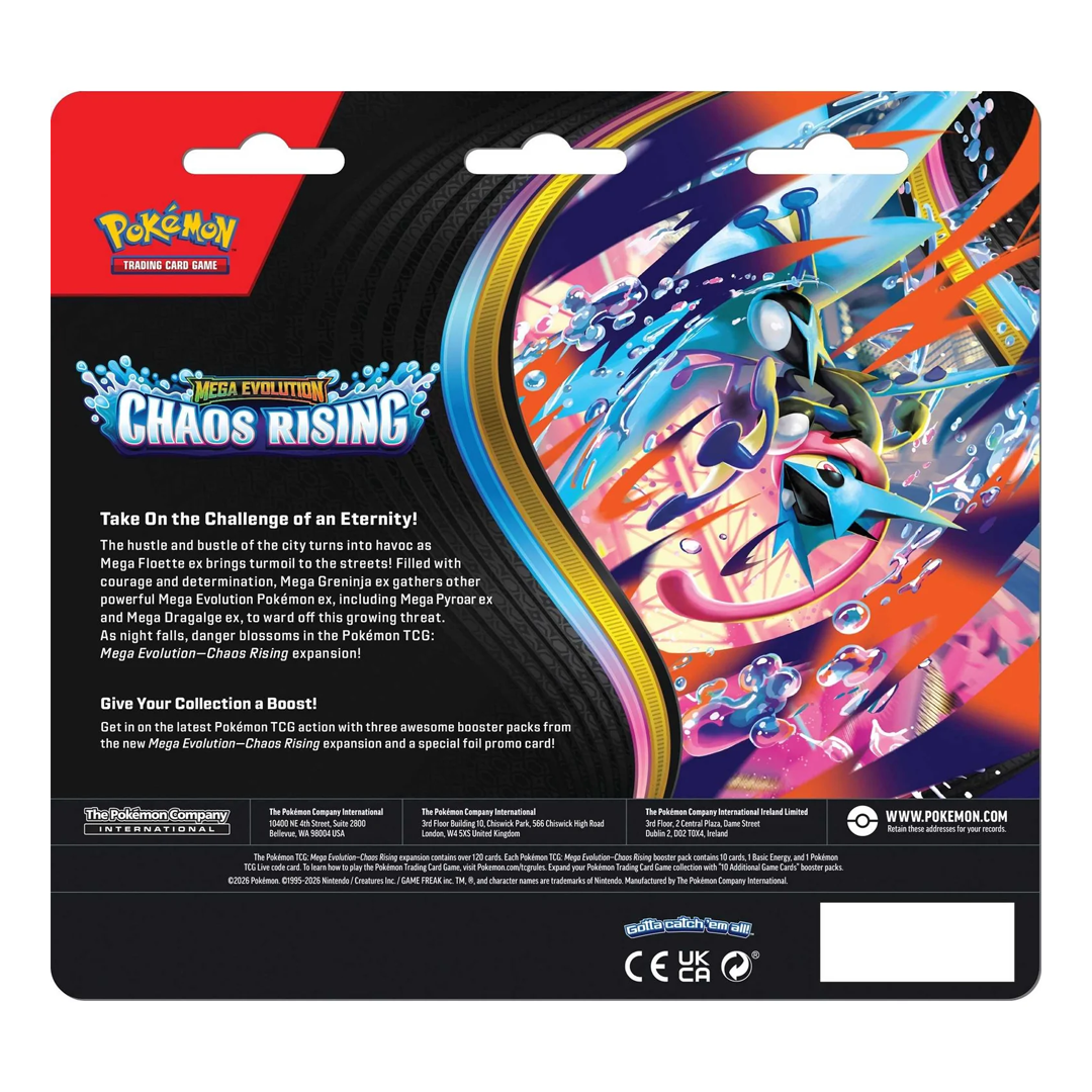 Pokemon TCG - Mega Evolution - Chaos Rising - 3 Pack Blister - Charmeleon