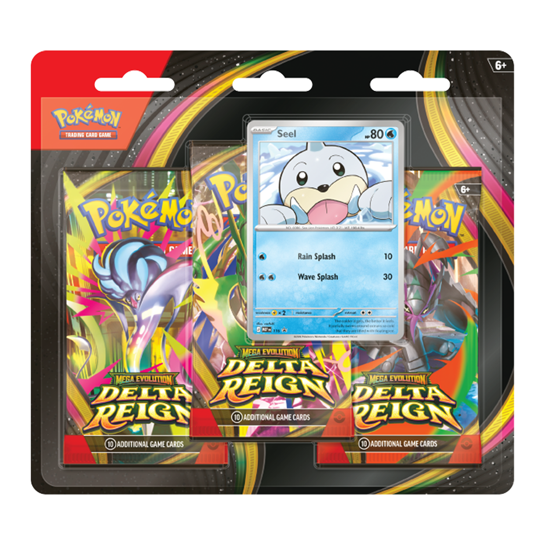Pokemon TCG - Mega Evolution - Delta Reign - 3 Pack Blister - Seel