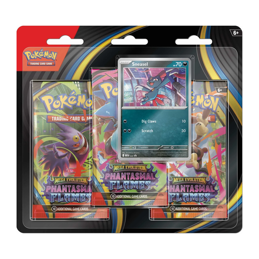 Pokémon TCG - Mega Evolution - Phantasmal Flames - 3 Pack - Sneasel
