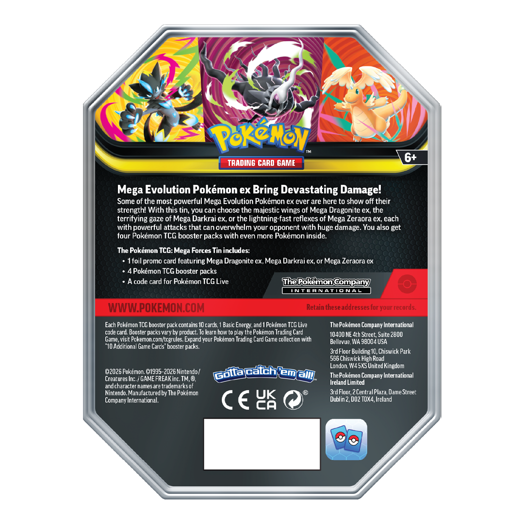 Pokemon TCG - Mega Forces Tin