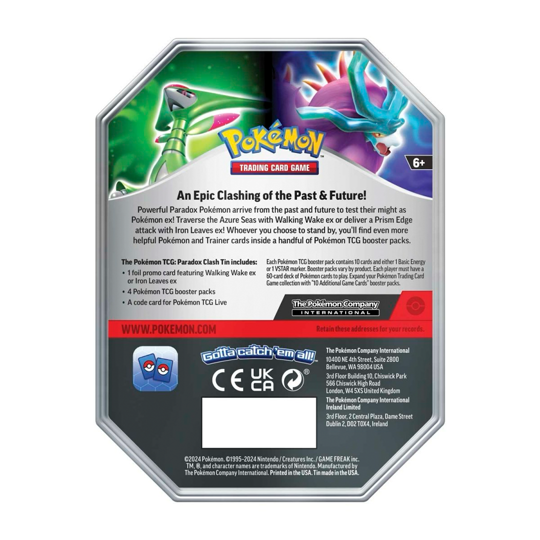 Pokémon TCG: Paradox Clash Tin (Iron Leaves ex)