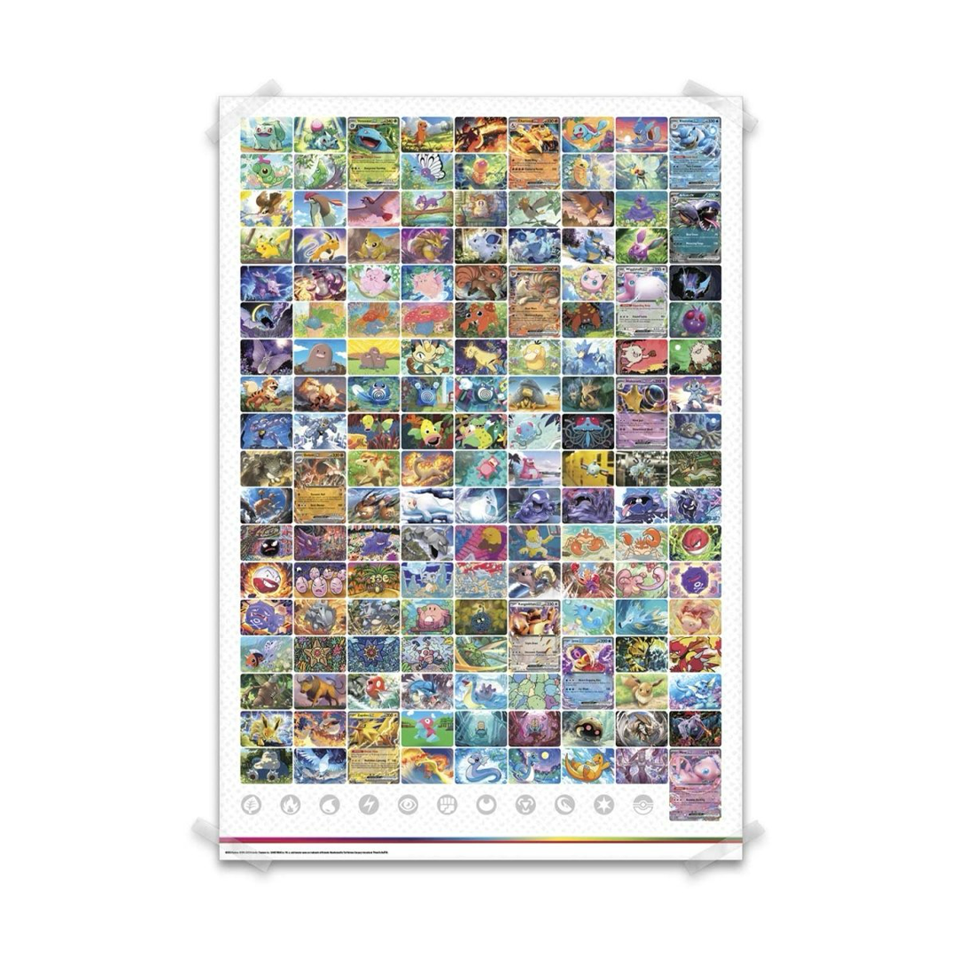 Pokemon TCG - Scarlet & Violet - 151 - Poster Collection