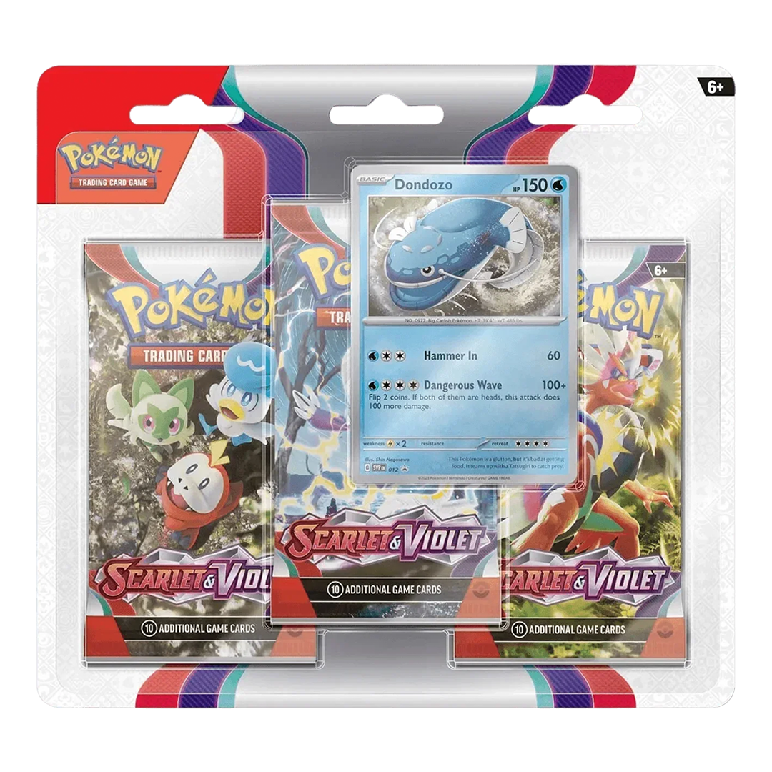 Pokemon TCG - Scarlet & Violet - Base Set - 3-Pack Blister - Dondozo