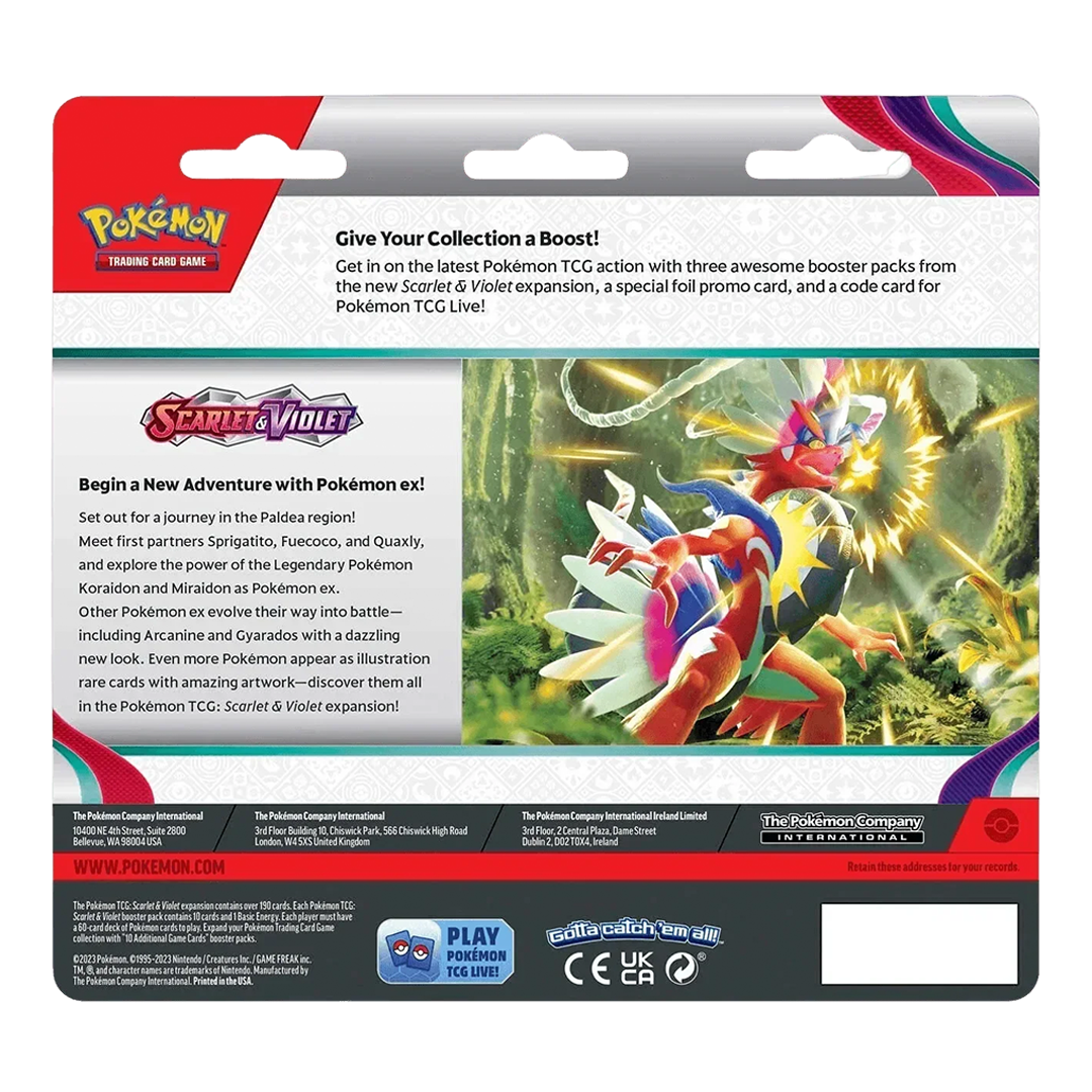 Pokemon TCG - Scarlet & Violet - Base Set - 3-Pack Blister - Dondozo