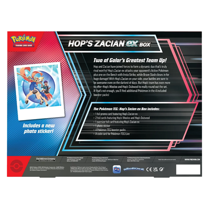 Pokemon TCG - Scarlet & Violet - Hop's Zacian Ex Collection Box