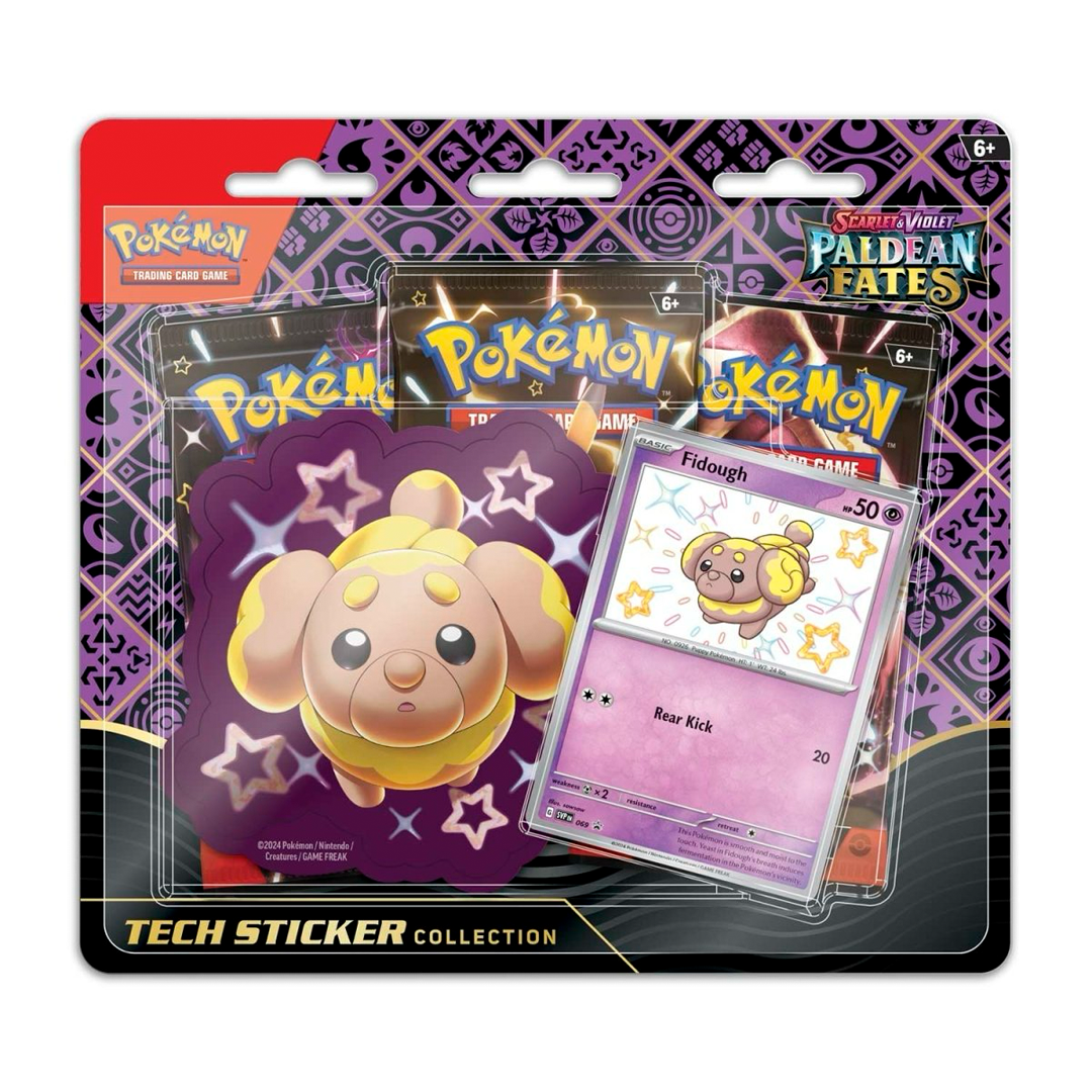 Pokemon TCG - Scarlet & Violet - Paldean Fates - Tech Sticker Collection - Fidough