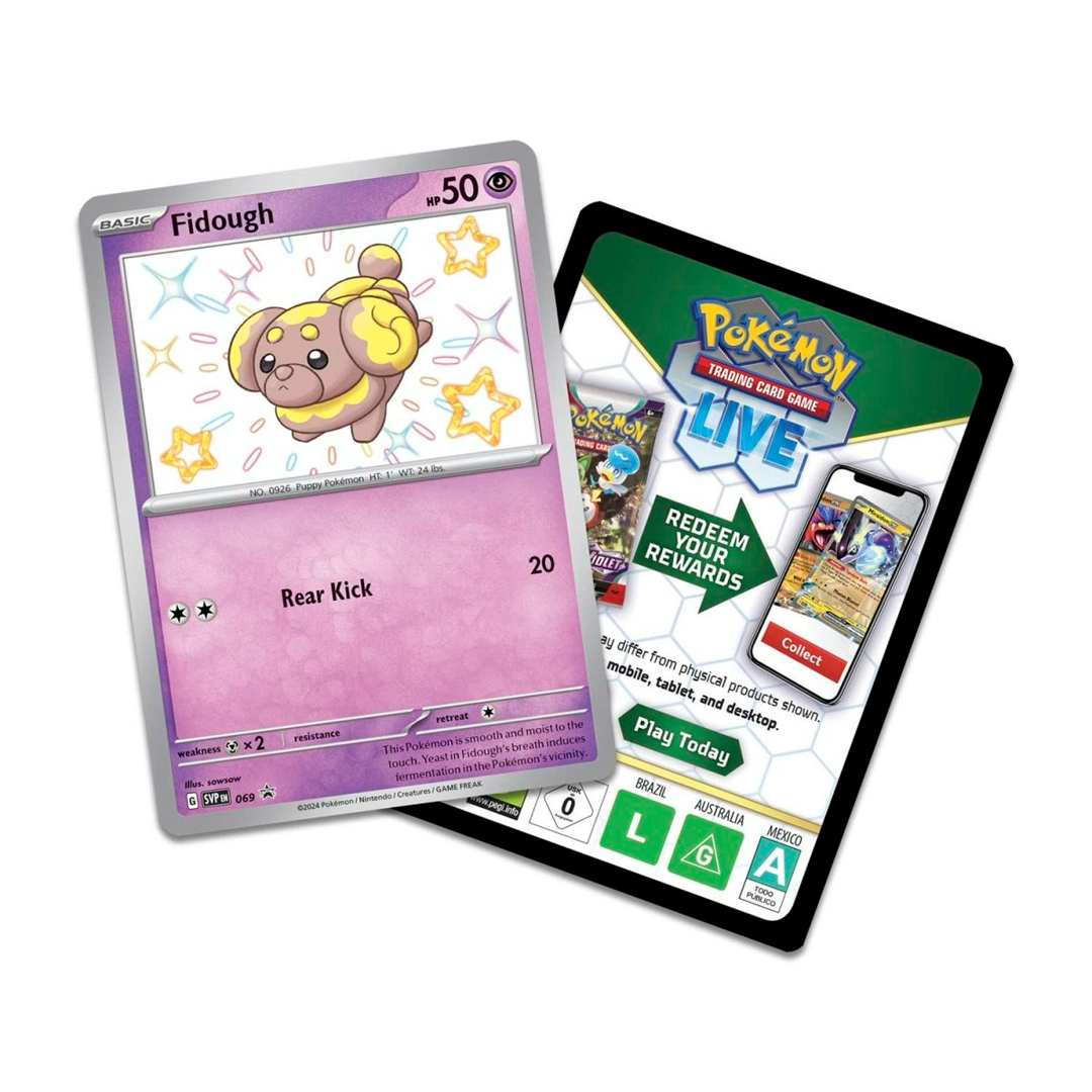 Pokemon TCG - Scarlet & Violet - Paldean Fates - Tech Sticker Collection - Fidough