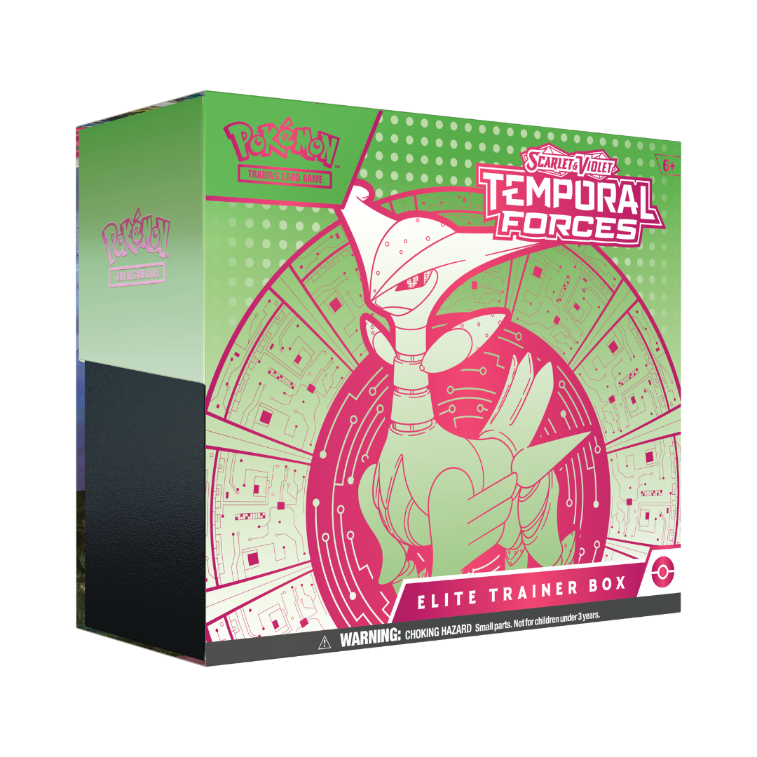 Pokemon TCG - Scarlet & Violet - Temporal Forces - Elite Trainer Box (Iron Leaves)
