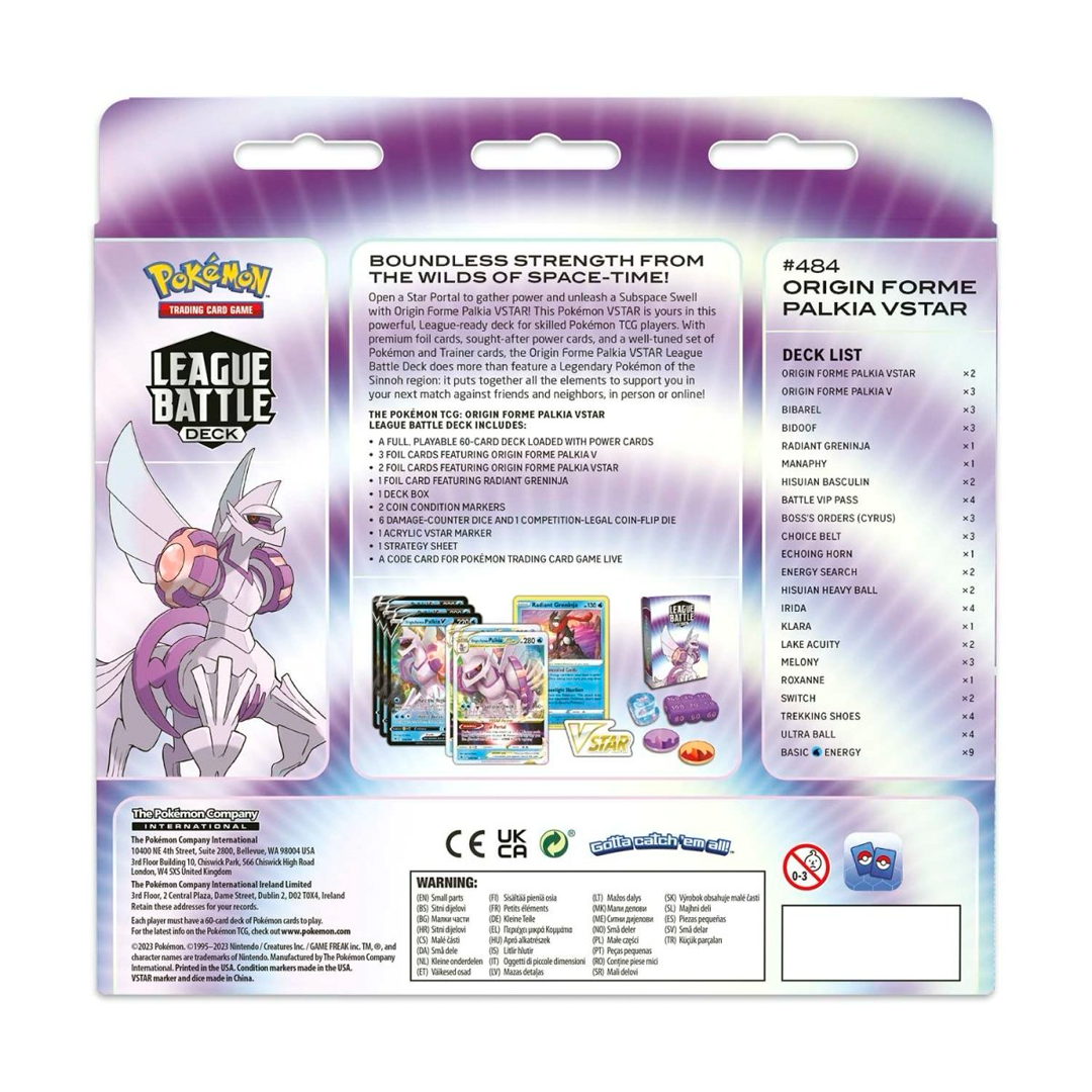 Pokemon TCG - Sword & Shield - League Battle Deck - Origin Forme Palkia VSTAR