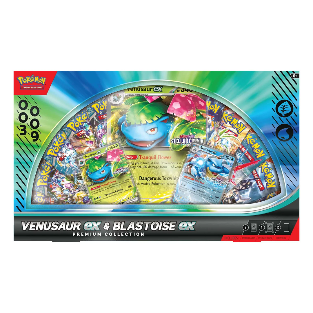 Pokémon TCG - Venusaur & Blastoise ex - Premium Collection Box