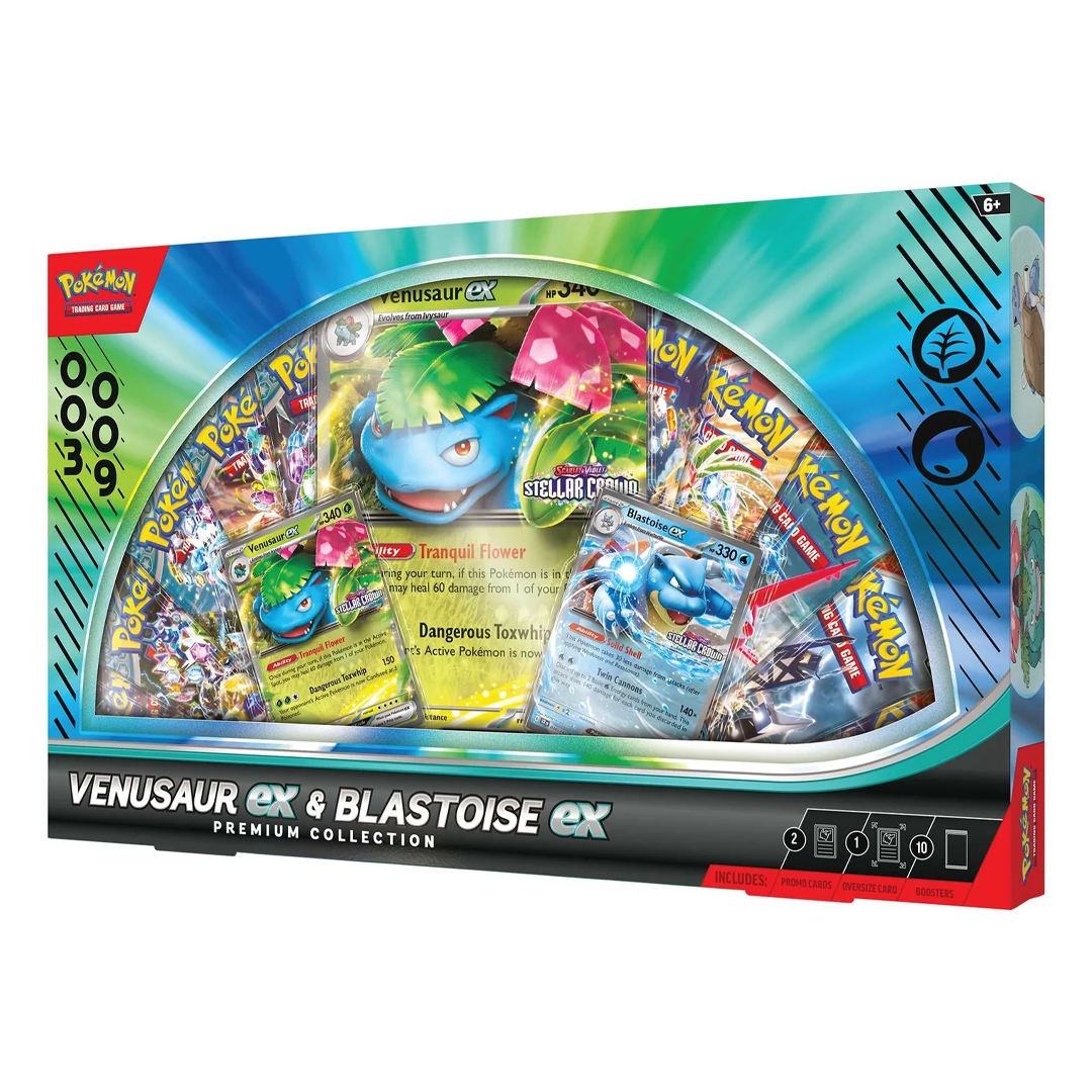 Pokémon TCG - Venusaur & Blastoise ex - Premium Collection Box