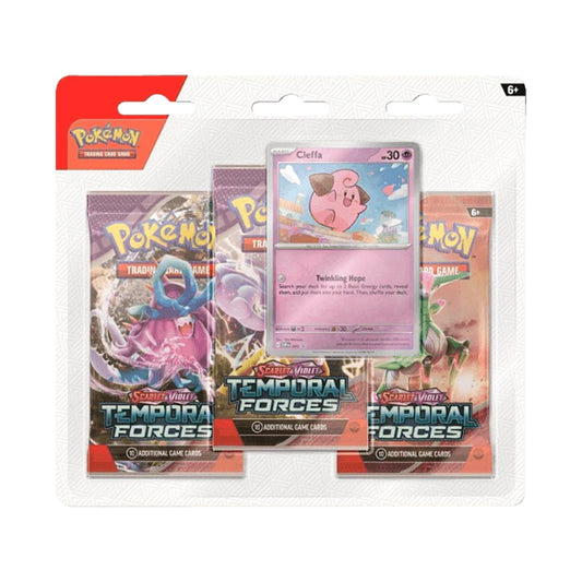 Pokemon TCG - Scarlet & Violet - Temporal Forces - 3-Pack Blister (Cleffa)