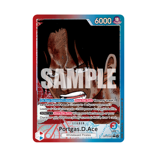 Portgas.D.Ace (Alternate Art) - Carrying On His Will - L - OP13-002