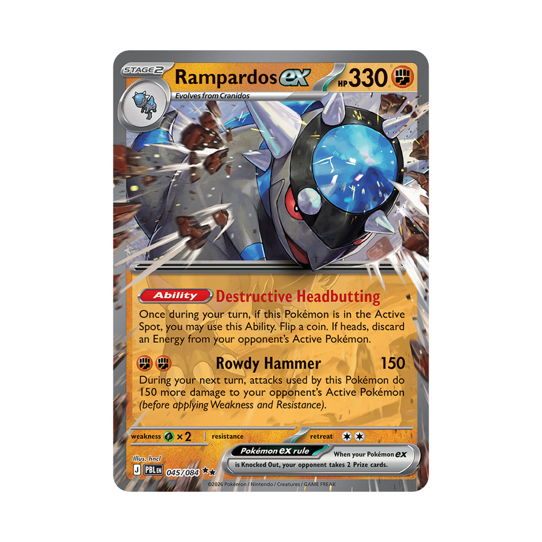 Rampardos ex - Pitch Black - Double Rare - 045/084