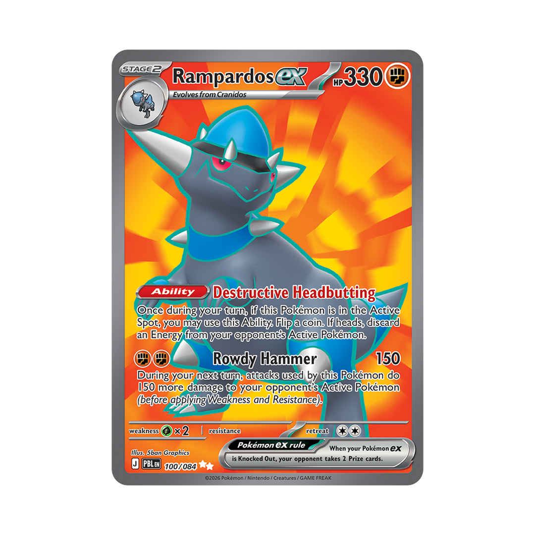 Rampardos ex - Pitch Black - Ultra Rare - 100/084