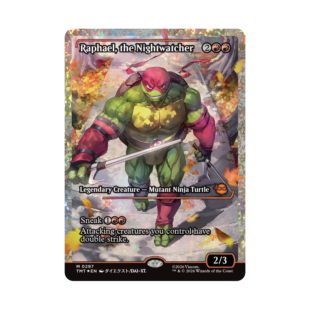 Raphael, the Nightwatcher (Fracture Foil) - Teenage Mutant Ninja Turtles - M0297