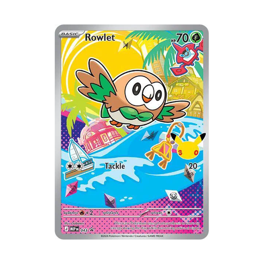 Rowlet - First Partner Illustration Series 1 - MEP-043