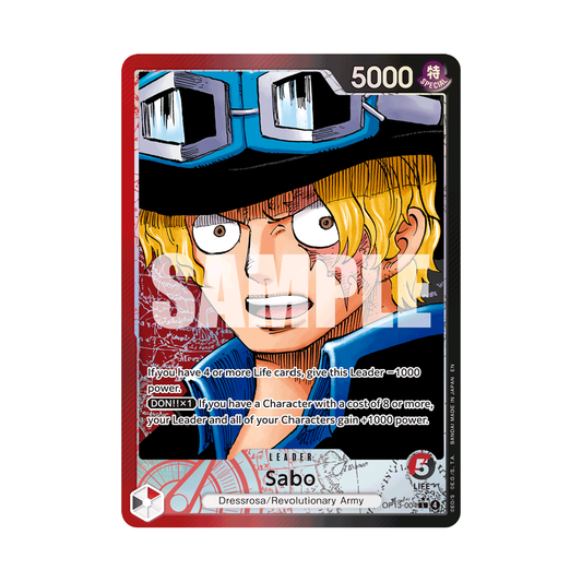 Sabo (Alternate Art) - Carrying On His Will - L - OP13-004
