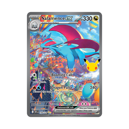 Salamence ex - 30th Celebration - Special Illustration Rare - 156/128
