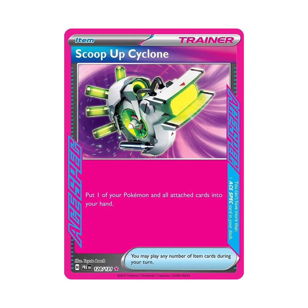 Scoop Up Cyclone - Prismatic Evolutions - ACE SPEC Rare - 128/131