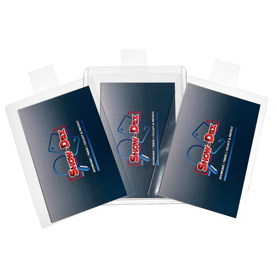 Show-Dex Toploaders & Pull Tab Card Sleeves 100 Pack