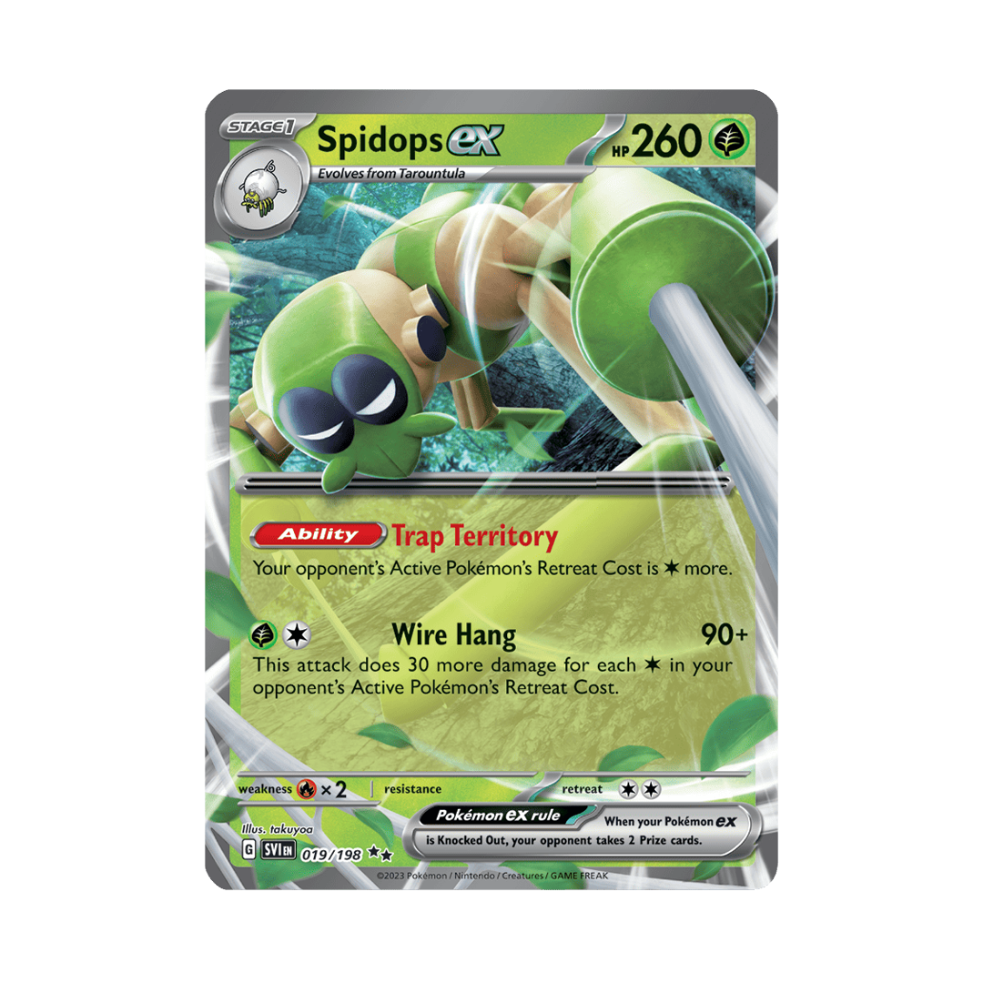 Spidops ex - Scarlet & Violet - Base Set - Double Rare - 019/198