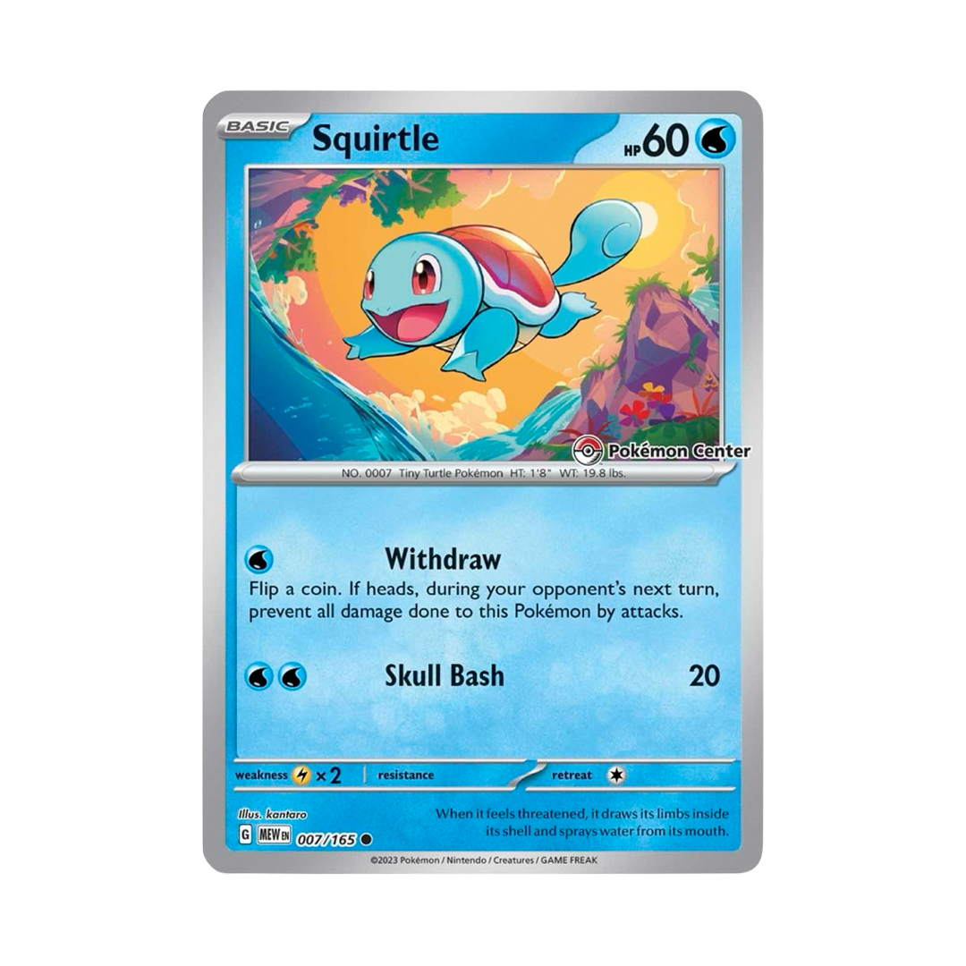 Squirtle (Pokemon Center Exclusive) - Scarlet & Violet Promo - 007/165