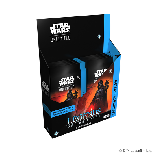 Star Wars: Unlimited - Legends Of The Force - Carbonite Edition - Collector Booster Box (12 Packs)