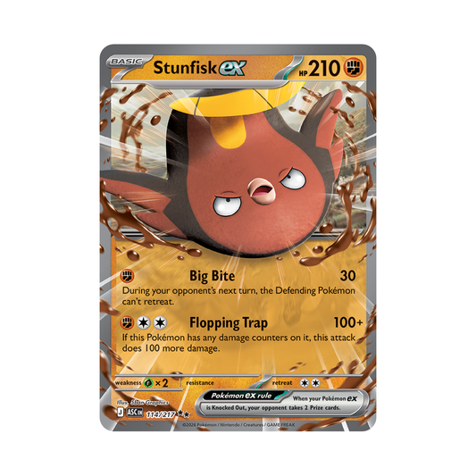 Stunfisk ex - Ascended Heroes - Double Rare - 114/217