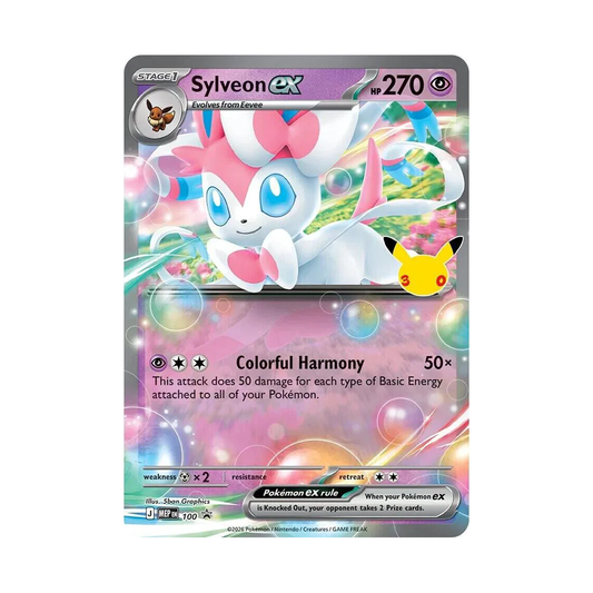 Sylveon ex - 30th Celebration - Mega Evolution Promo - 100