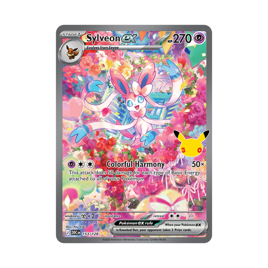 Sylveon ex - 30th Celebration - Special Illustration Rare - 153/128