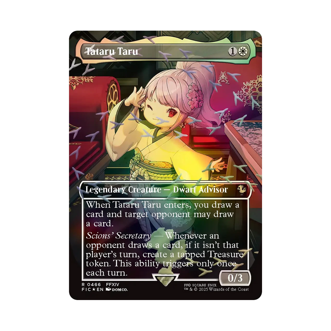 Tataru Taru 0466 (Borderless) - Chocobo Track Foil - Universes Beyond: Final Fantasy