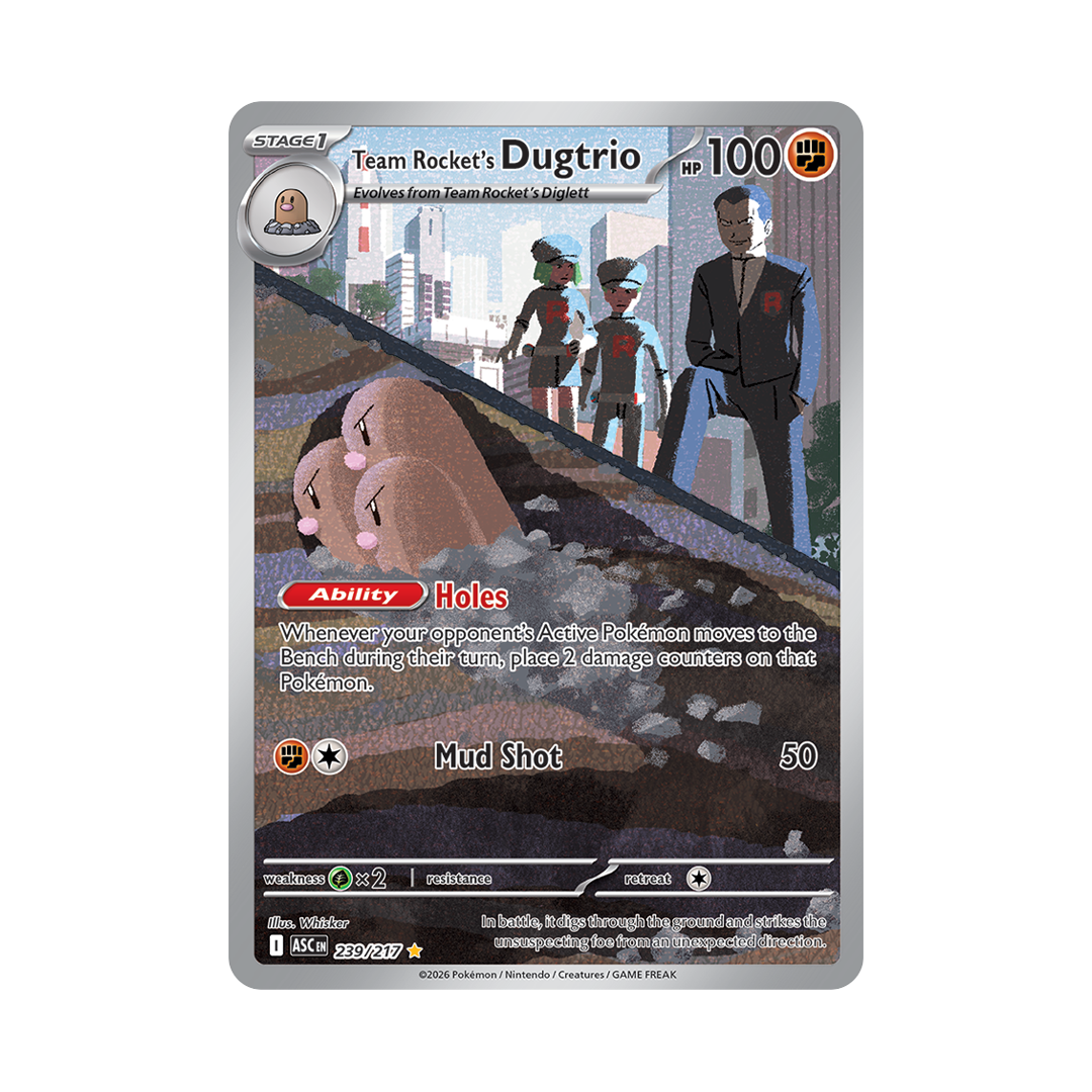 Team Rocket's Dugtrio - Ascended Heroes - Illustration Rare - 239/217